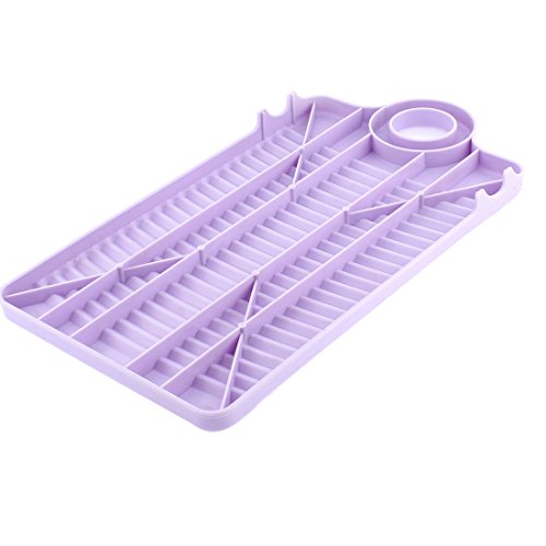 sourcingmap Plastik Haushalt Waschbrett Kleider Waschen Brett 315mm Länge – Helllila - 3