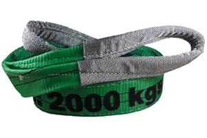 WESTWARD ROPE AND WIRE Duplex Webbing Lifting Sling 2 Tonne (3 Metre) - Lifting Sling, Tow Strap, Cargo Sling, Rated Strap