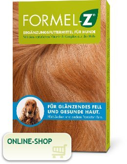 Preisvergleich Produktbild Formel Z Ergänzungsfuttermittel für Hunde Spar-Set 2x125g (83 Tabletten). Für glänzendes Fell und gesunde Haut. Hält Zecken und Parasiten fern.
