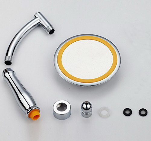 Restbuy Duschkopf Druckerhöhung Handbrause für mehr Wasserdruck – Regendusche und Massage Funktion 6 Zoll - 2