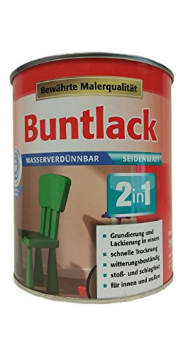 Meffert 2in1 Buntlack Bewährte Malerqualität 750 ml Matt bis Glänzend Farbton Wählbar, Farbe (RAL):RAL 8017 Schokoladen-braun, Glanzgrad:seidenmatt