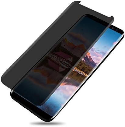 Galaxy S8 PLUS Screen protector,PACIFIC Galaxy S8 PLUS Privacy Screen protector,S8 PLUS Privacy Tempered Glass Anti-Spy [3D Curved] [Case Friendly] Film Screen Protector For Samsung Galaxy S8 PLUS (Transparent)