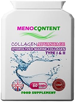 Premium Collagen Type I&amp;II, 600MG. 60 Capsules.