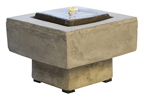 CLIMAQUA Zimmerbrunnen, Kermo, grau, 19.5×19.5×13.5 cm, 0619 - 2