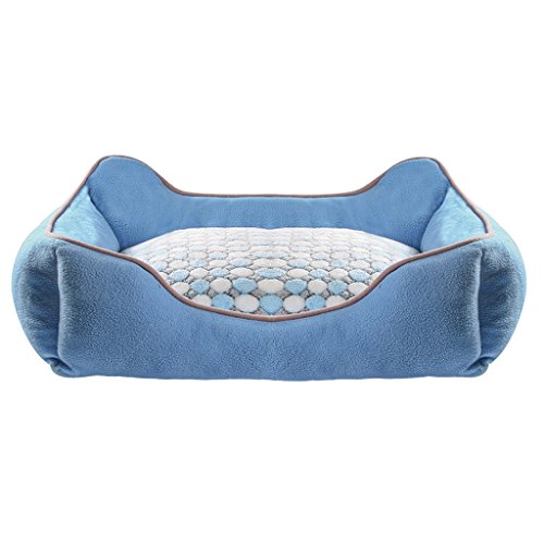 Oval Dog Bed - Doghouse - Dog Bed Washable Soft Comfortable Dog Bed 60cm x 50cm x 15cm (Grey) (Color : B)