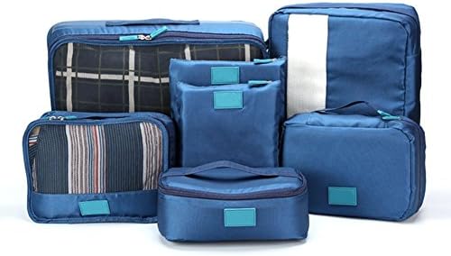 Packing Cubes Value Set for Travel,7pcs Travel Essential Bag-in-Bag Travel Luggage Organizer Storage Handle Bag Pouch Set