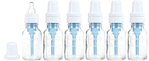 Dr. Brown's Natural Flow Standard Glass Bottle, 4 Ounce, 6 Pack