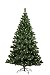 Produktbild Forever Green 958933 Auburn künstlicher Weihnachtsbaum, H 120 x D 93 cm, PVC, inklusive 100 LED Lichter, 202 Spitzen Metallständer, grün