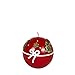 Produktbild rote Kugelkerze Ø 80 mm Weihnachtskerze Weihnachtsgeschenk