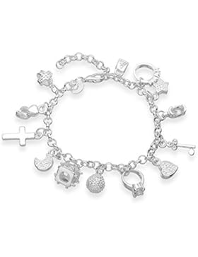 Nykkola Bettelarmband, elegantant, versilbert mit 925erSterling-Silber