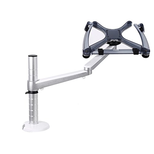 YKS Notebook Laptop Mount Silber Aluminium Universal Drehsystem Metall Skelett Basistabelle Halterung einarmige Monitor Stand OA-1S