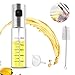 Produktbild Ölsprüher Öl Sprühflasche - YeeStone Oil Sprayer Öl Zerstäuber Öl Sprüher Flasche Essig Spender Flasche Essigsprüher mit Bürste und Trichter - für BBQ Kochen Pasta Salate Backen Braten(Silber, 100ml)