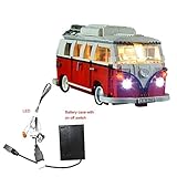 USB gesteuertes LED Licht 10 7 3CM LED Beleuchtung Auto Außen USB, Diy Beleuchtung, Einfach zu Installieren,USB LED Light Kit Bausatz NUR Für Lego 10220 Camper Van