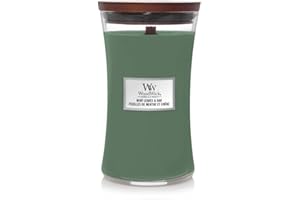 Świeca zapachowa Woodwick Mint Leaves & Oak duża 609,5 g