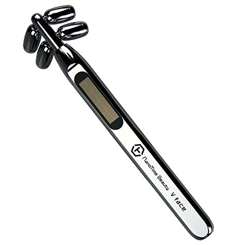 Preisvergleich Produktbild Gesichts-Lifting-Massagegerät Mikrostrom-Vibration Hautpflege-Gerät, microcurrent Gesichtsmassage Roller, Anti-Aging Gerät V-förmig, Massageroller zur Faltenbehandlung, Hautstraffung, Anti Falten