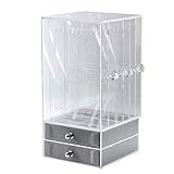 ✔HOHE QUALITÄT - dieser Ohrring Organizer aus klarem Acryl.Transparent, ungiftig, langlebig und stabil.Es eignet sich für den professionellen und Heimgebrauch. Halten Sie Ihr Zuhause, Bad, Eitelkeit oder Schrank sauber und organisiert mit diesem hochwertigen Acrylstück.
