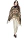 Cayman Dark-beige & Black Reversible Acrylic Wool Poncho Sweater RS.1606.00