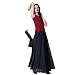 Produktbild Ba Zha Hei röcke Mode Damen Korean Women Chiffon Boho Plissee Retro Maxi Langer Rock-Elastischen Bund Tanz-Kleid Mini Ballett Geschichtet Organza Spitze Strandrock Rock (Schwarz, Freie Größe)