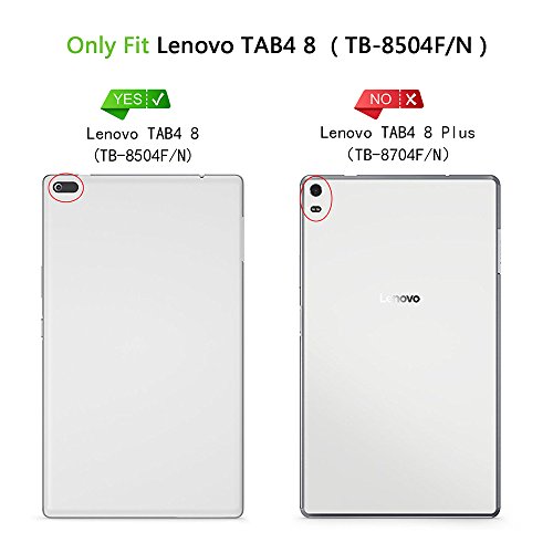Dragon Touch S8 Hülle – Ultra Dünn und Leicht PU Leder Schutzhülle mit Standfunktion für Dragon Touch S8 8.0 Zoll Tablet 2016 Release, Hellblau - 2