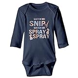WBinHua T-Shirts für Baby-Jungen,Bertha Watch Me Snip Watch Me Spray Funny Baby Infant Long Sleeve Onesies Bodysuits