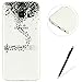 Produktbild Samsung Galaxy S7 Hülle,Feeltech Weiche Ultra Dünn Crystal Clear Gel TPU Bumper Flxible Silikon Handyhülle Durchsichtige Schutzhülle mit Schöne Zeichnung Gedruckte Design Anti-Scratch Shock-absorber [with Frei Schwarz Stylus] Perfekte Passform für Samsung Galaxy S7 - Musiknoten