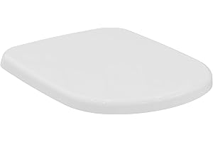 Ideal Standard Abattant WC Kheops Frein de Chute, Lunette Toilette, Siège WC, T679301, Déclipsable, Facile à installer, Résistant, Ne rouille pas, Fixations incluses, Modèle authentique