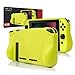 Produktbild ORZLY® Comfort Grip Case for Nintendo Switch - Protective Back Cover for use on The Nintendo Switch Console in Handheld Gamepad Mode with Built in Comfort Padded Hand Grips - Neongelb