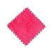 Produktbild JackRuler scherzt Teppich-Schaum-Puzzlematte Eva Lange Flaum-Baby pielmatte Krabbelmatte ohne Motive Eco Boden 9 Farben30 * 30cm  (Rose ROT)
