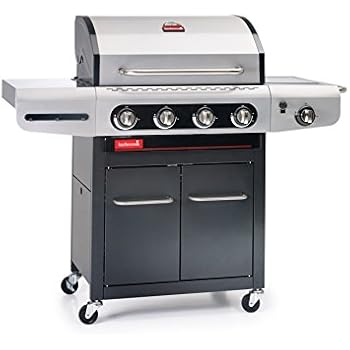 Gasgrill Wagen Mit Deckel Und Grill Thermometer Leistugsstark 14