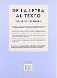 Image de De la letra al texto: Taller de escritura (Cuadernos)