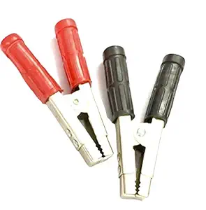 KADERA Heavy Duty 600 Amp. Crocodile Alligator Clip Set Electrical Battery Clamp Connector. (100% Made in India)