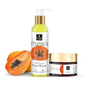 Good Vibes Papaya Cleansing Kit (Face wash 120ml + Face Mask 50g)
