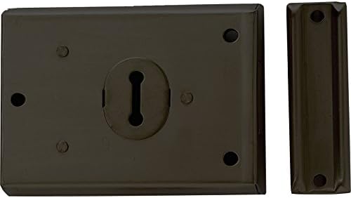 Precise Engineered Yale Locks [UK Spec] P402 Rimlock Grey Finish 62 x 76mm [Pack of 1] - w/3yr Rescu3® Warranty