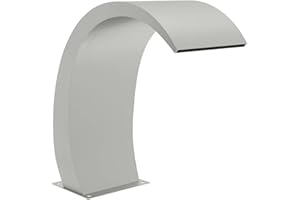 Tidyard Fontana a Cascata da Giardino per Lagnetto e Piscina in Acciaio Inox 304 30x60x70 cm,Cascata da Giardino in Acciaio Inossidabile,Fontana da Giardino,Fontana Laghetto,Cascata Laghetto