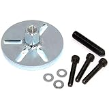 Para comprobar la compatibilidad del extractor universal de volante de inercia Easyboost de 2 y 3 agujeros con su motor, simplemente mida con una regla la distancia entre ejes de los tornillos del rotor de encendido. La distancia entre ejes debe ser como mínimo de 32 mm y como máximo de 64 mm (ver foto a la izquierda).