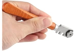 TERRYSHOP74 Tagliavetro Professionale, Tagliavetro, Tagliavetro 130 Mm Tagliavetro A 6 Ruote Taglierina Professionale Auto-lubrificante Per Mosaico/Piastrella/Specchio/Tagliavetro Colorato