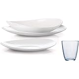 Pagano home BORMIOLI PROMETEO SERVIZIO PIATTI X 12 PERSONE 48 PEZZI CON BICCHIERI OMAGGIO
