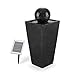 Produktbild Blumfeldt Königsbrunn Kugelbrunnen • Gartenbrunnen • Solarbrunnen • Pumpe mit 200 Liter/h Durchfluss • 2 Watt Solarpanel • 300 cm² Photovoltaikfläche • integrierter Akuu: 2000 mAh • Akku-Betrieb: max. 8 Stunden • witterungsbeständig • LED-Beleuchtung • schwarz