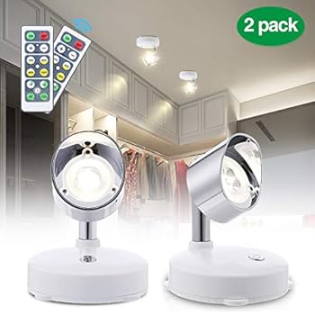 Ilyever 6 Pack Warm LED Battery-Powered Wireless Night Light Stick Tap