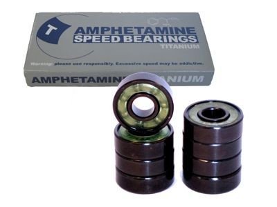 Preisvergleich Produktbild Amphetamine Titanium Skateboard Kugellager Set (8 Kugellager)