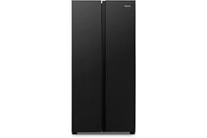 Hisense RS566N4AB1 - Frigorífico Side By Side Americano, Total No Frost, Capacidad 445 L, 1,78 m Alto, Silencioso 42