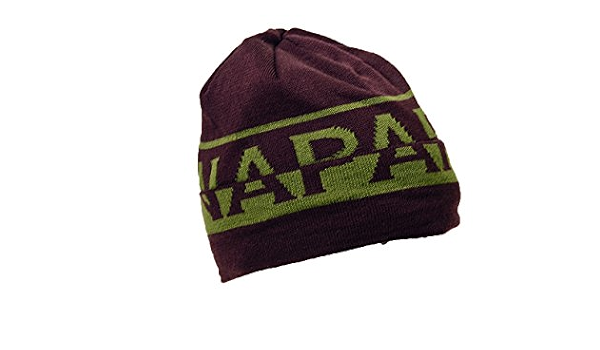 Napapijri FAR Cappello Zuccotto Con risvolto scritta grande Mod.N0YH3X  col.R82 BordòBlu Uomo T.U. : Amazon.it: Abbigliamento
