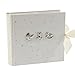 Beautiful Bambino "Baby Shower" 6" x 4" Slip in Photo Album - White with silver stars & icons