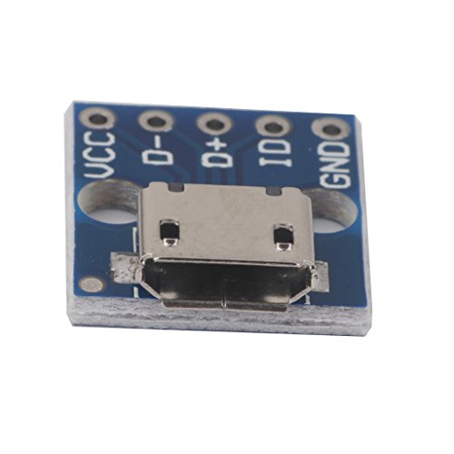 Generic Stromversorgung Converter Board 10pcs Female 5 pin Pinboard 2.54mm Micro USB Typ DIP - 6