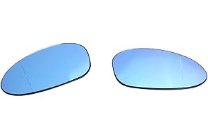 Ricoy pour E82 E90 E91 E92 E46 OEM Porte en verre miroir - chauffant en verre (Bleu)