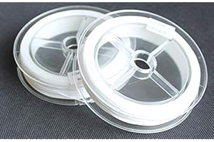 BestCity - Sedal para Pesca con Mosca (30 Libras), Color Blanco