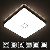 👍【Energieeinsparung und umweltfreundlich LED deckenleuchte】Die LED deckenleuchte hat einen stromverbrauch von nur 24W. Die deckenleuchte stellt einen hervorragenden ersatz für 150W glühlampen dar. Die deckenlampe LED spart über 80% Ihrer stromrechnung, die deckenlampe LED ist sehr energiesparend effizient, die LED deckenleuchte hat keine strahlung, es werden keine schädlichen substanzen erzeugt, kein ultraviolettes und infrarotes Licht im Spektrum, und Sie leisten einen Beitrag für die umwelt