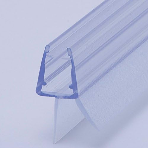 100cm Replacement Seal with Sealing Piping for 6/7/8mm Glass Thickness, Water-Repellent Shower Seal, Splash Guard, Shower Cubicle #1001