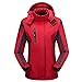 Produktbild Oliviavan,Frauen Winddichte Jacke Skiausrüstung Parka Kapuzen Ski Glänzende Farbe Wasserdicht Cashmere Verdickung Hoodie Sport Hut Abnehmbarer Mantel