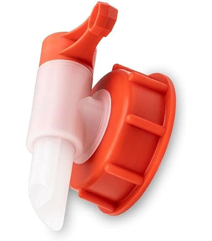 Robinet De Vidange Pour Bidon - Filetage DIN60/61, Raccord à Douille 19 Mm/3/4", HDPE/LDPE, Résistance Chimique